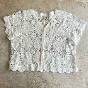 Francesca’s Floral Cardigan Top